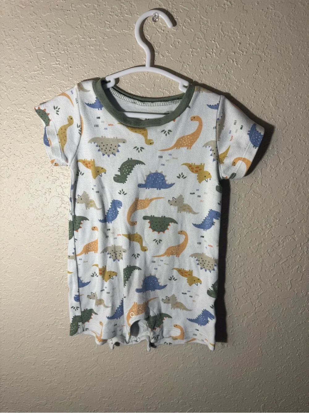 Baby Boy 24M Romper Bundle | Dinosaur & Striped Short Sleeve 2 Piece